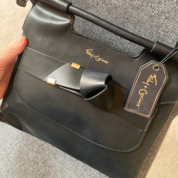 FOLEY + CORINNA Black Satchel Crossbody Bag - Picture 8 of 9